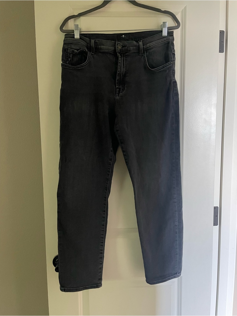 7 For All Mankind Black Denim Jeans